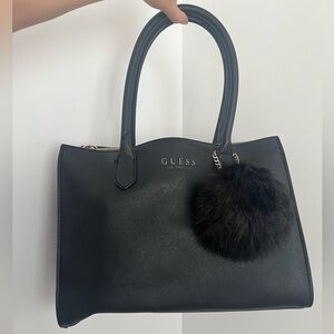GUESS Black bag with Pom Charm